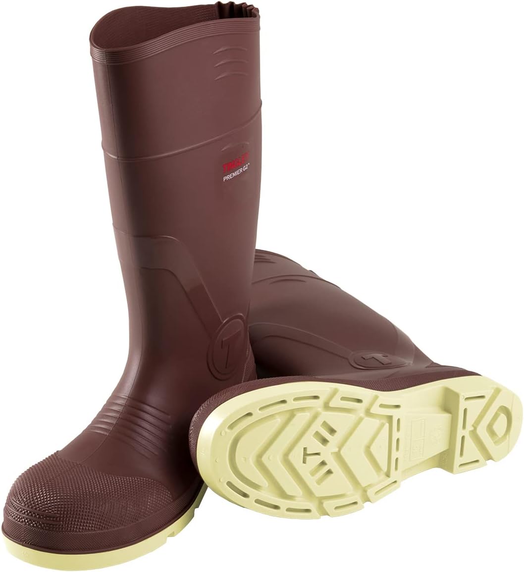 No Brand Сапоги Tingley Premier G2 93155 с гладким носком до колена, мужской размер 13, кирпично-красный/кремовый — фото 3