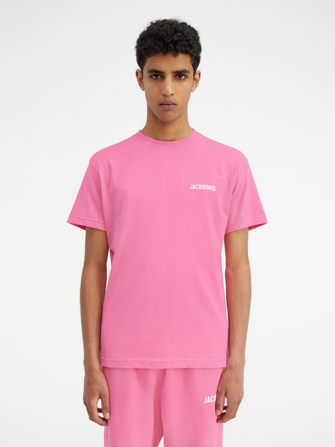 

Футболка с логотипом JACQUEMUS The Jacquemus t-shirt, розовый