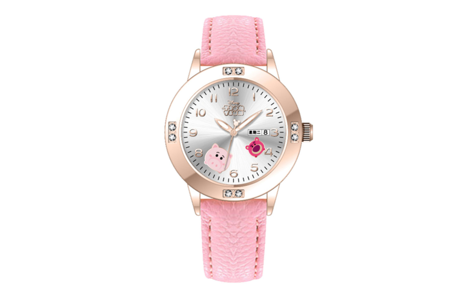 

Disney Часы Song Song Series Quartz Movement Leather Watch Bands Watch Women's Watch Silver Dial