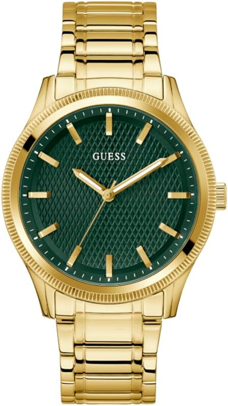 

GUESS мужские часы 44mm, Gold Tone/Gold Tone/Green, Позолоченный, GUESS мужские часы 44mm, Gold Tone/Gold Tone/Green