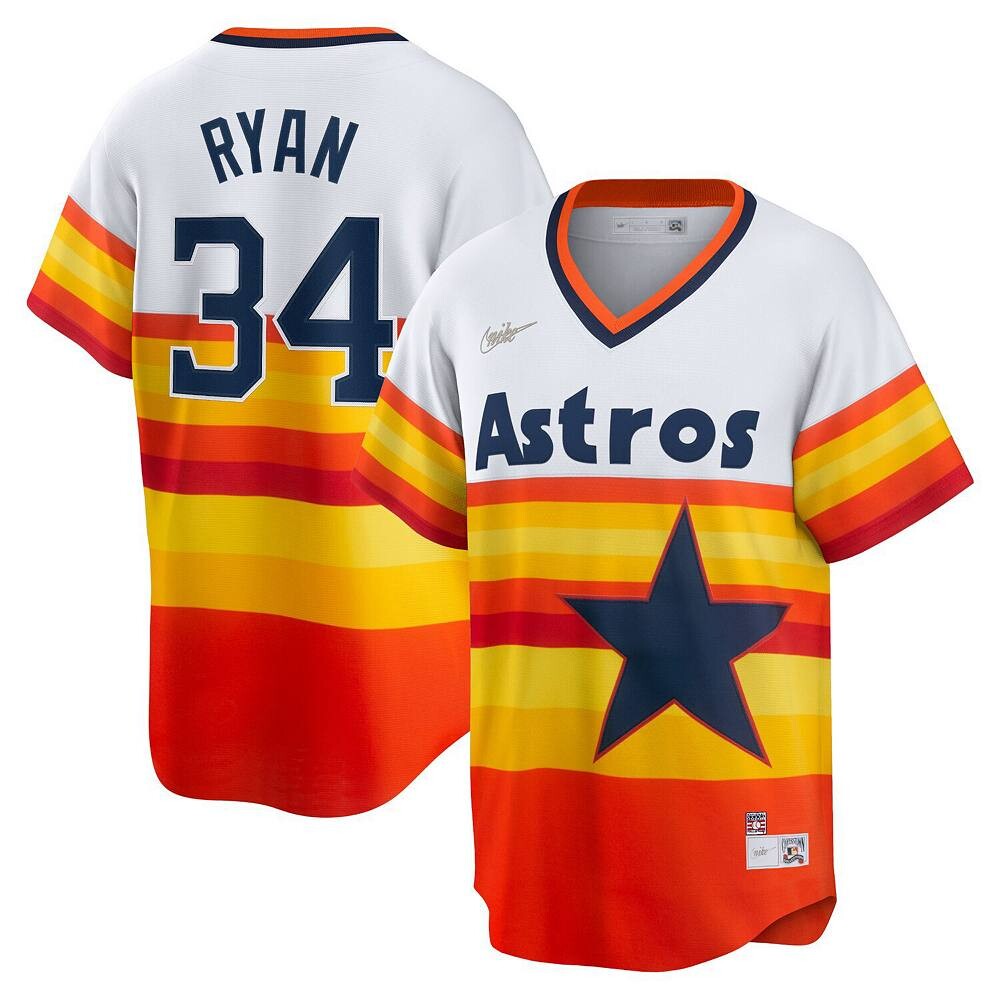 

Мужская майка игрока Nike Nolan Ryan White Houston Astros Home Cooperstown Collection, цвет Ast White