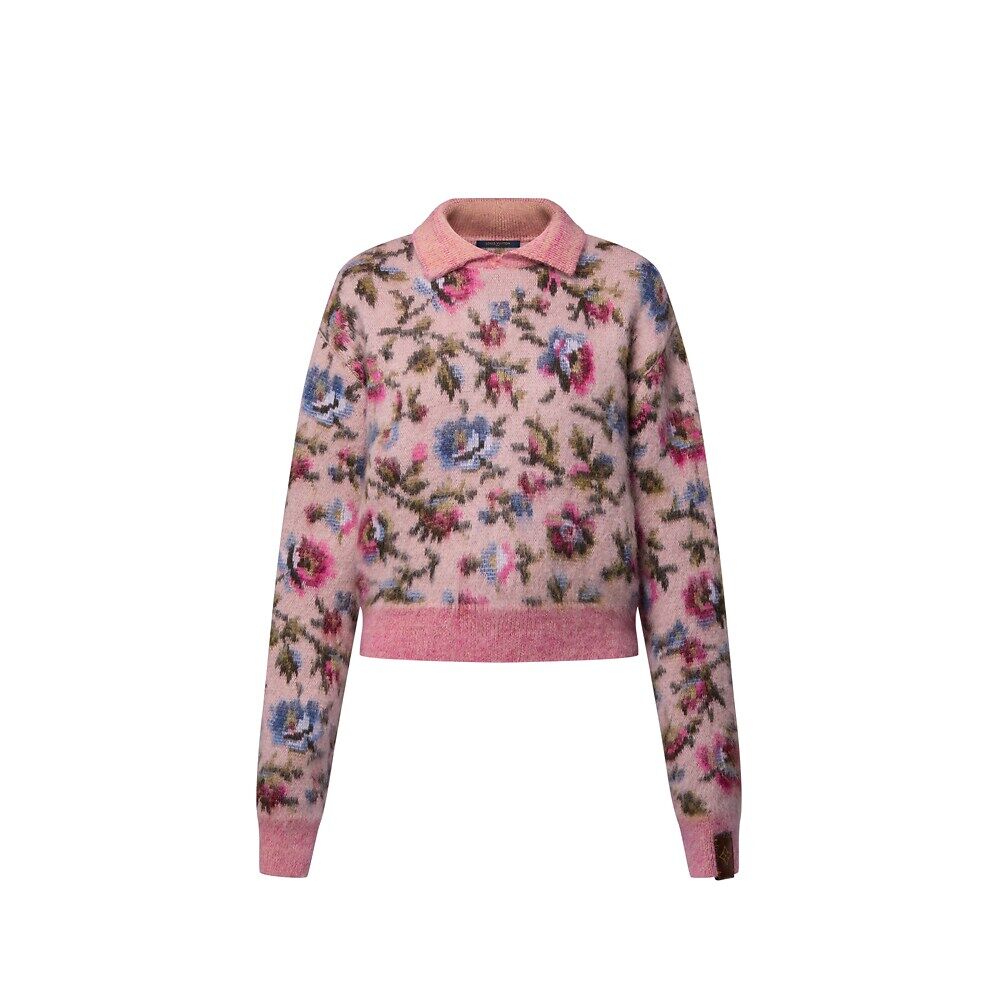 

Пуловер из мохера Winter Bloom Louis Vuitton, розовый