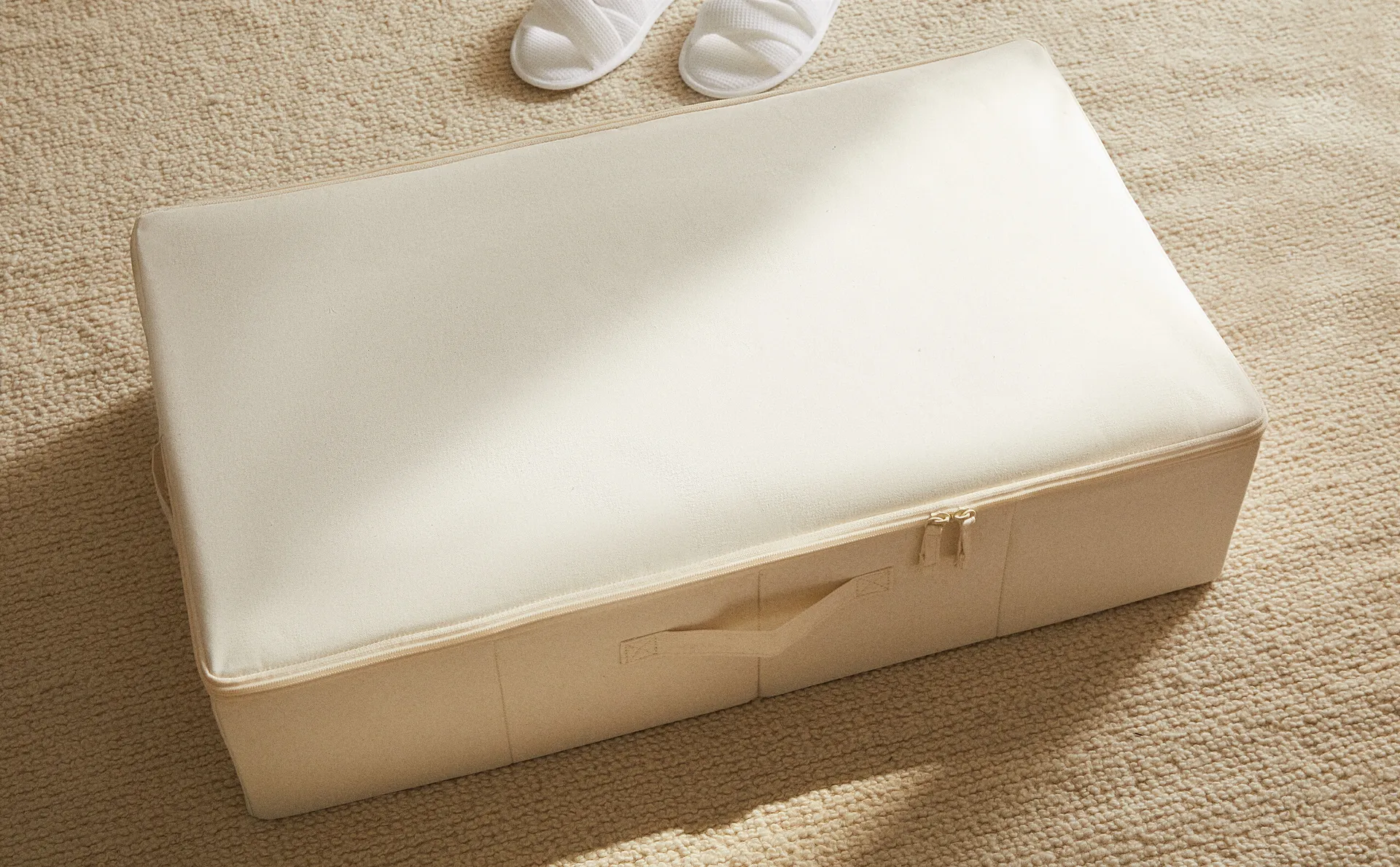 

Складной ящик для хранения с крышкой Zara Home, светло-бежевый