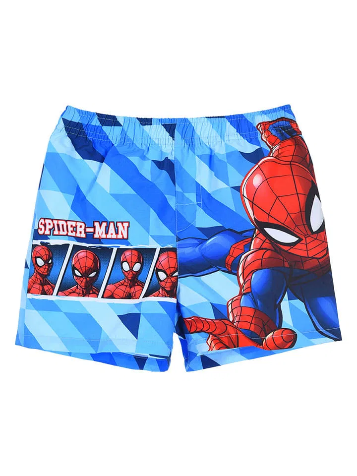 Плавки детские быстросохнущие Spiderman, синий