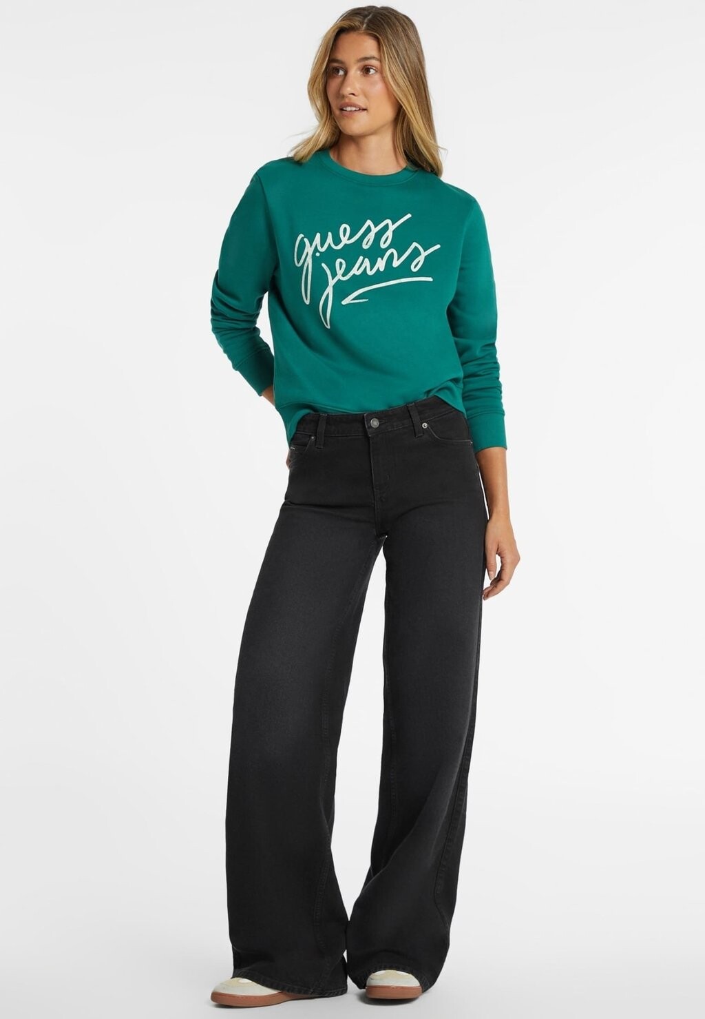 

Джинсы свободного кроя WIDE Guess Jeans, черный