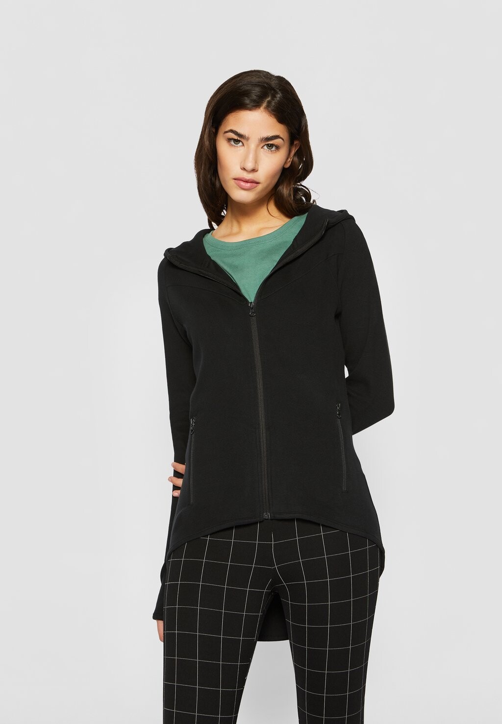 

Толстовка на молнии Urban Classics LADIES ATHLETIC INTERLOCK ZIP HOODY, цвет Black, Черный, Толстовка на молнии Urban Classics LADIES ATHLETIC INTERLOCK ZIP HOODY, цвет Black