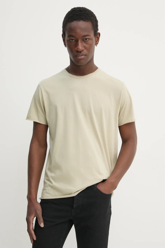 

Хлопковая футболка Filippa K, бежевый