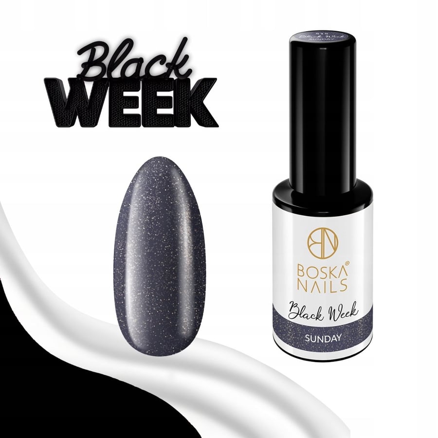 

Гибридный лак для ногтей Black Week Sunday №. 515 Boska Nails 6 мл