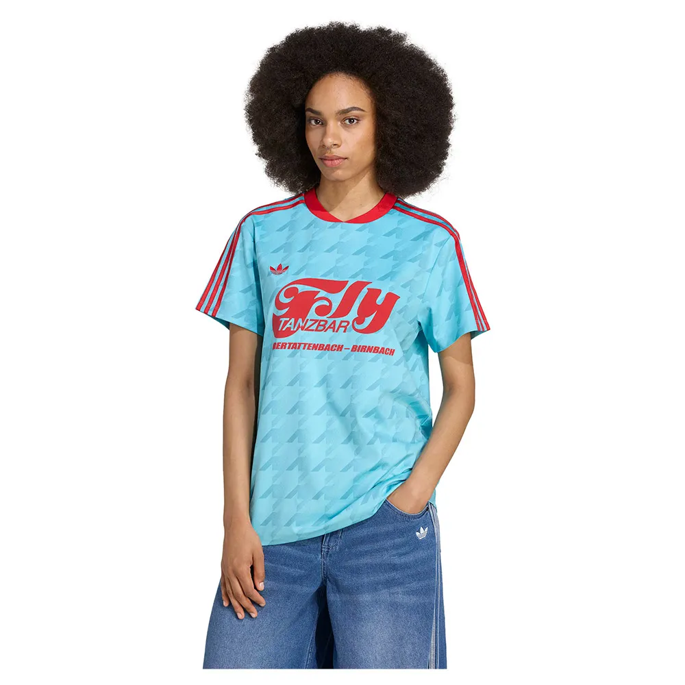 

Футболка с коротким рукавом adidas Originals Graphic Football Allover Print, синий
