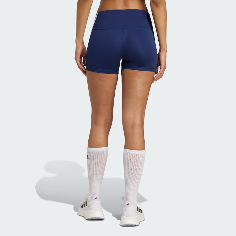 Узкие спортивные брюки ADIDAS PERFORMANCE 3-Stripes Volleyball, темно-синий — фото 3