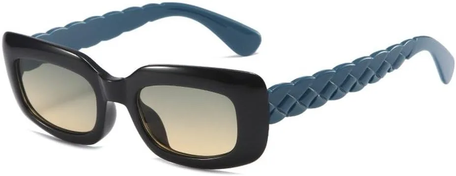 

Женские солнцезащитные очки прямоугольной формы, пластиковая оправа, оранжевый градиент, модные женские очки с защитой от УФ-излучения UV400 TKKTLLT, Green