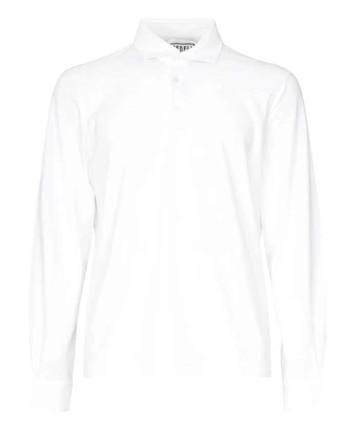 

Белые футболки и рубашки-поло с воротником Fedeli, белый
