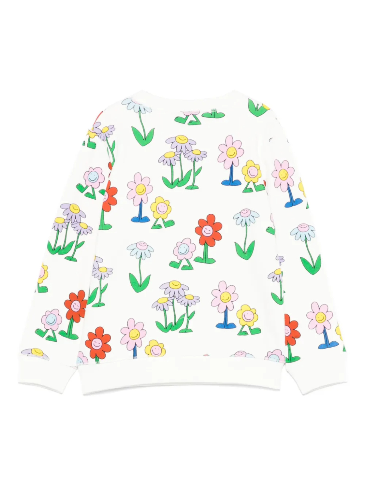 Толстовка с цветочным принтом Stella McCartney Kids, белый — фото 2