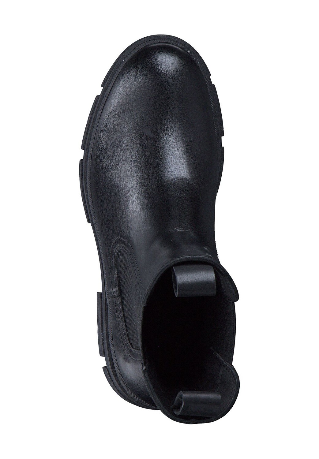 Ботинки челси, на блочном каблуке, женские Tamaris, цвет 003 Black Leather — фото 2