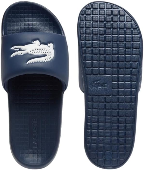 Lacoste мужские сандалии Serve Slide 1.0, Navy & White Croc — фото 4