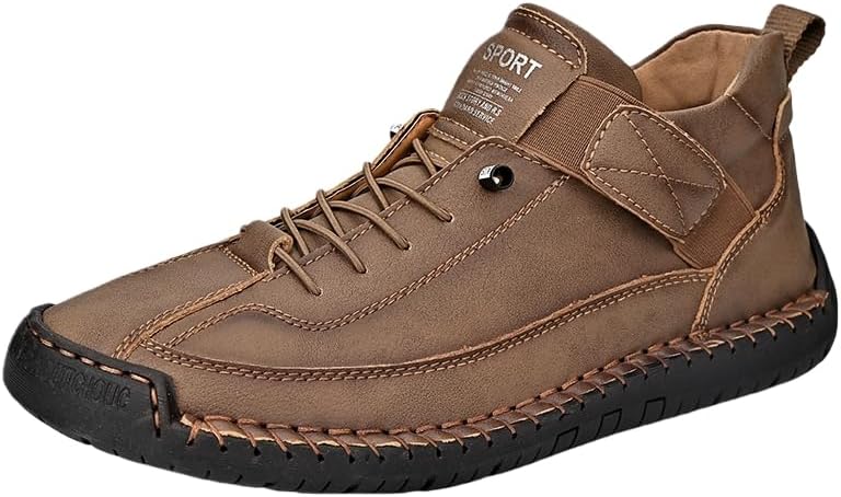 

Мужские модные кожаные кроссовки Hoalox, хаки