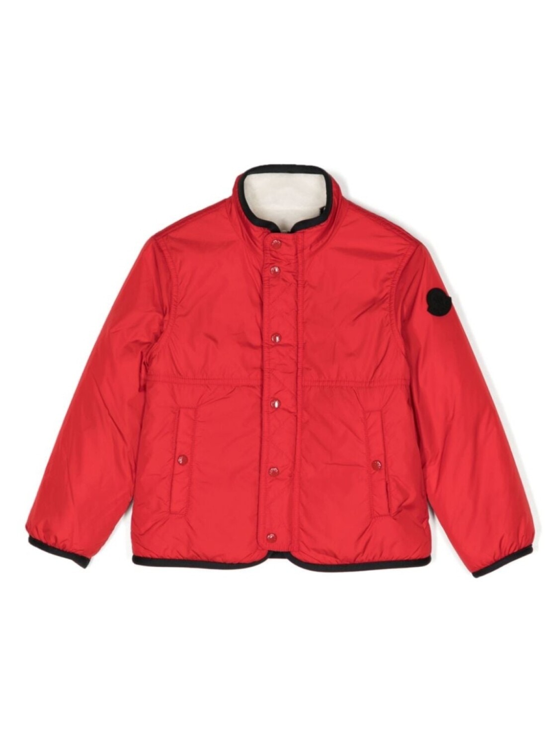 

Дутая куртка-рубашка Moncler Enfant, красный