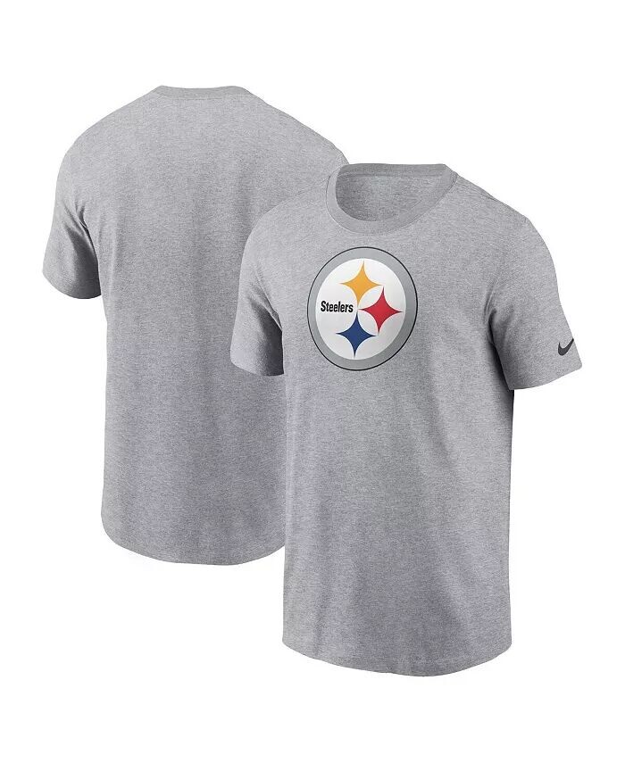 

Мужская серая футболка с логотипом Pittsburgh Steelers Essential Nike