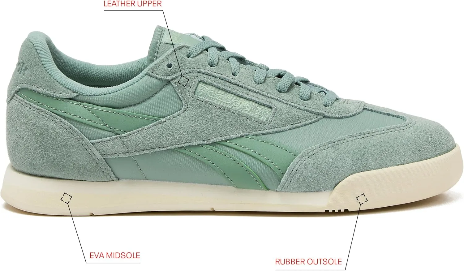 Мужские кроссовки Reebok унисекс Campio Xt, зеленый — фото 2