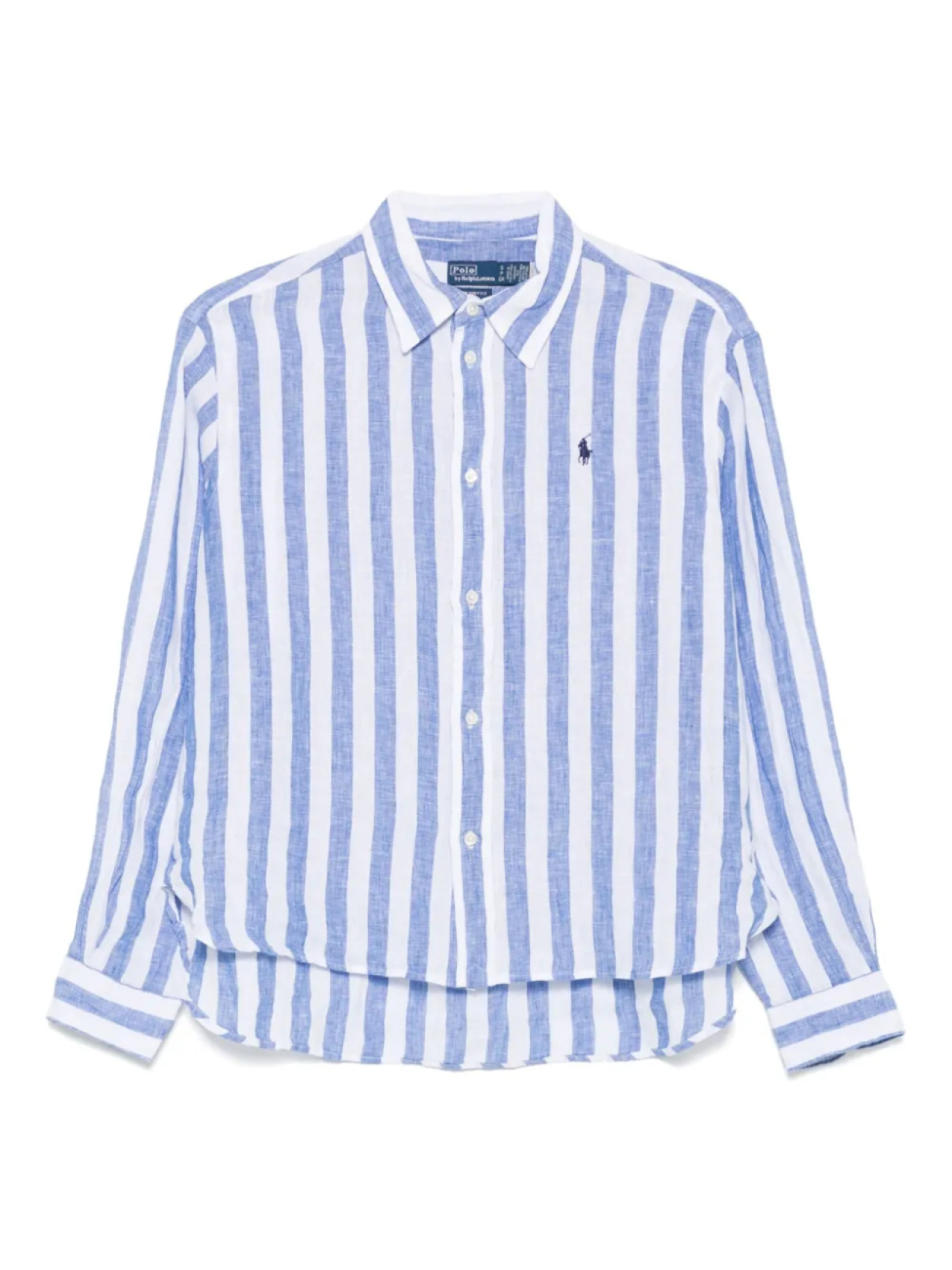 

Полосатая рубашка Polo Ralph Lauren, синий