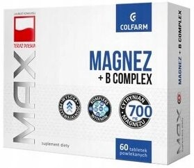 

Colfarm, Макс магний + комплекс витаминов B, цитрат, 60 таб.