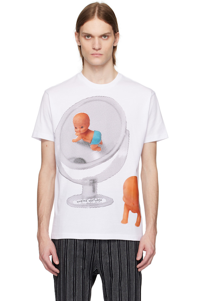 

Классическая футболка для малышей Baby Vivienne Westwood, белый