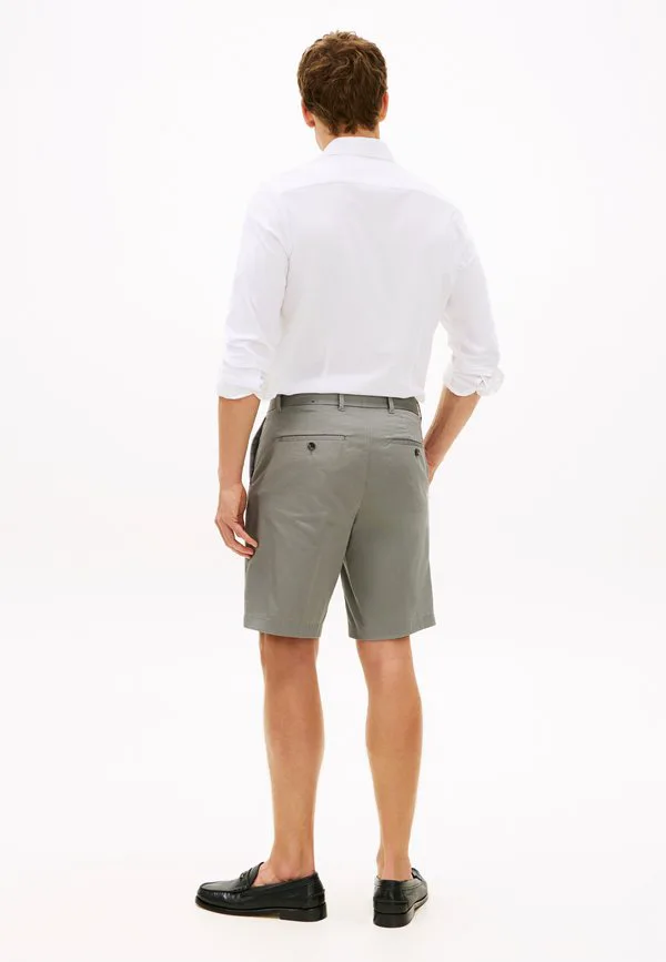 Бруклинские атласные узкие шорты-чиносы Tommy Hilfiger, Hydrogen Grey — фото 2