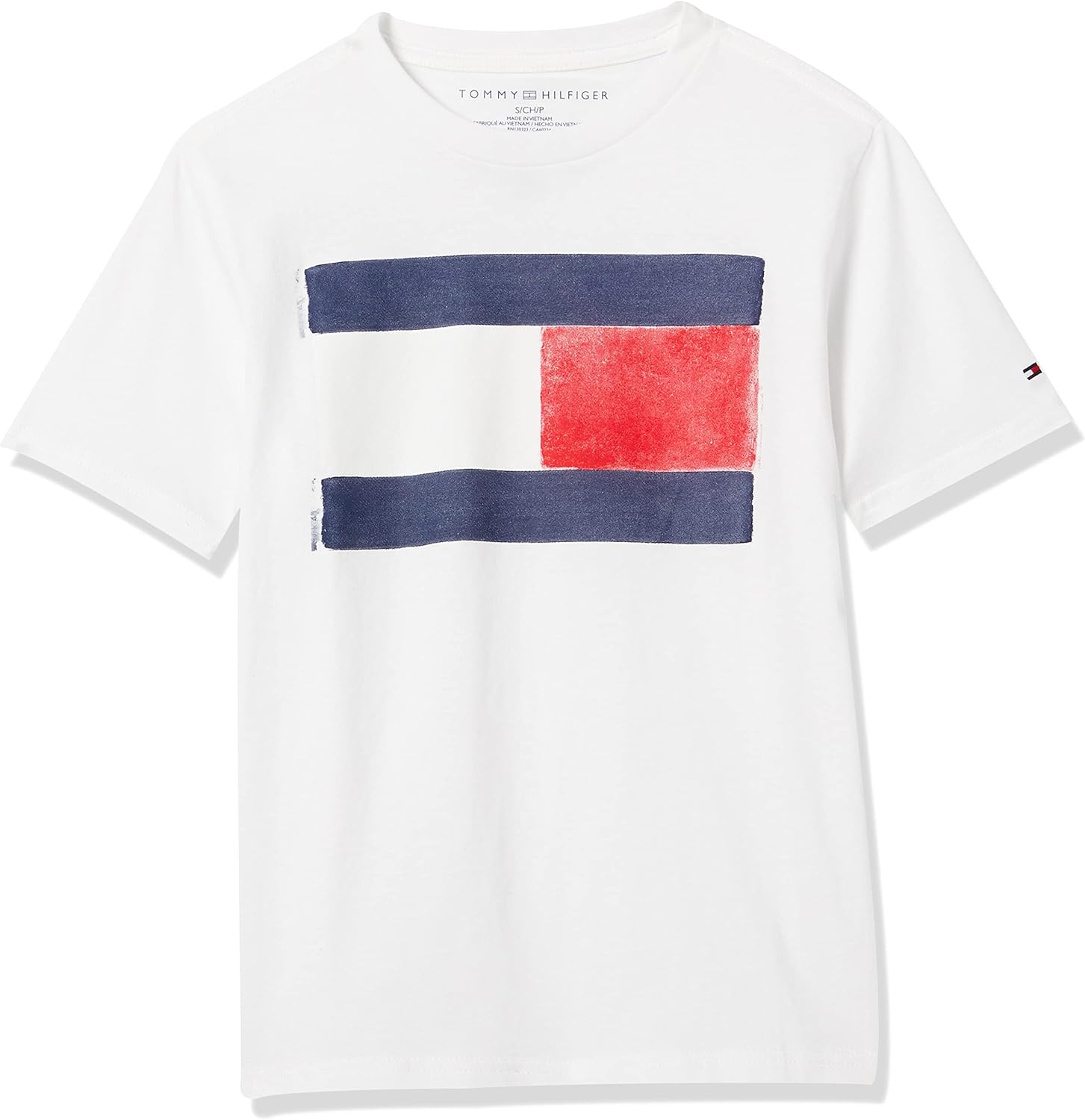 

Футболка Tommy Hilfiger для мальчиков с короткими рукавами и круглым вырезом, мягкая, удобная, свободного кроя, Vintage White, Белый, Футболка Tommy Hilfiger для мальчиков с короткими рукавами и круглым вырезом, мягкая, удобная, свободного кроя, Vintage W