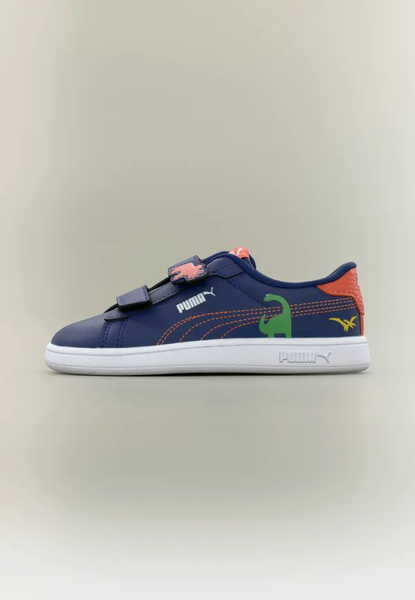 Кроссовки унисекс с динозаврами из smash 3.0 Puma, Blue Jewel/Green Fruit/Amarena
