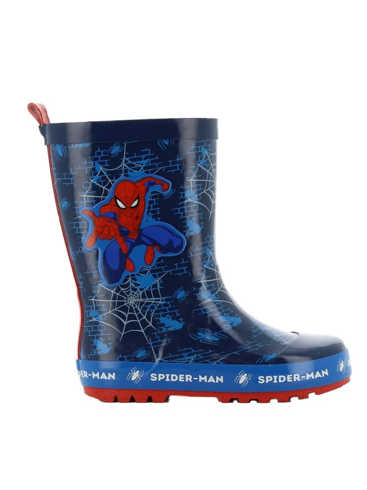 

Резиновые сапоги с изображением Человека-паука из вселенной Marvel, синего цвета Spiderman