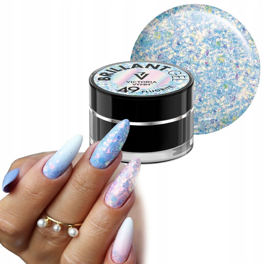 

Victoria Vynn Brillant Gel Princess 49 Fluorite Glitter Glitter Puderek