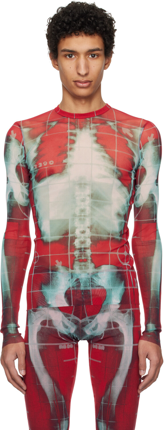 

Эксклюзивный красный и синий топ «The queletor» от ENE Jean Paul Gaultier