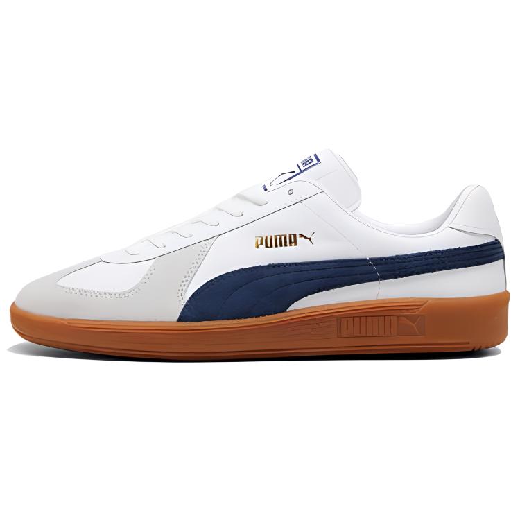 

Кроссовки Puma Army Trainer Skateboarding Shoes Unisex Low-top White - Navy Blue, темно-синий