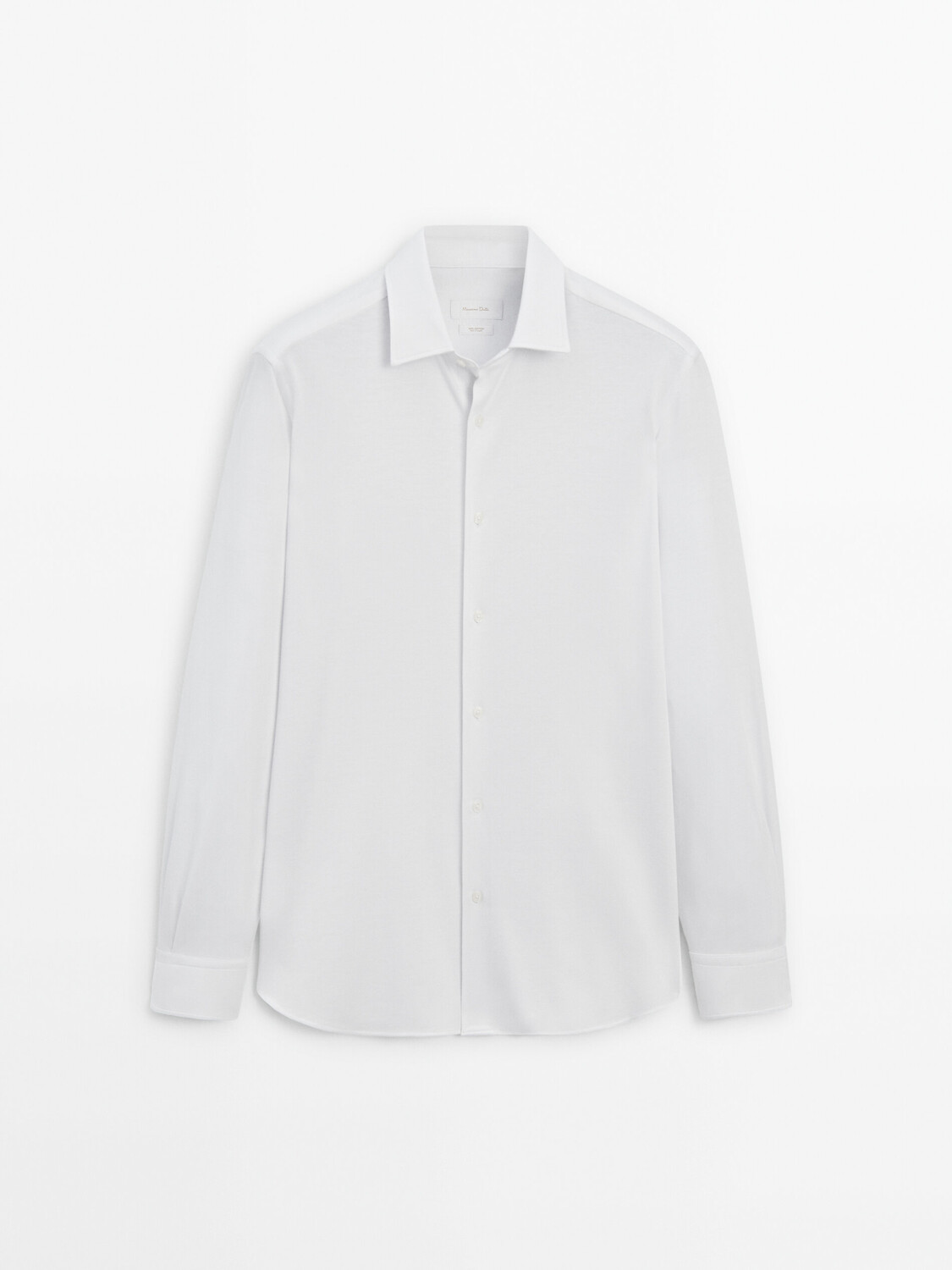 

Рубашка из 100% плотной хлопковой ткани. Massimo Dutti, белый