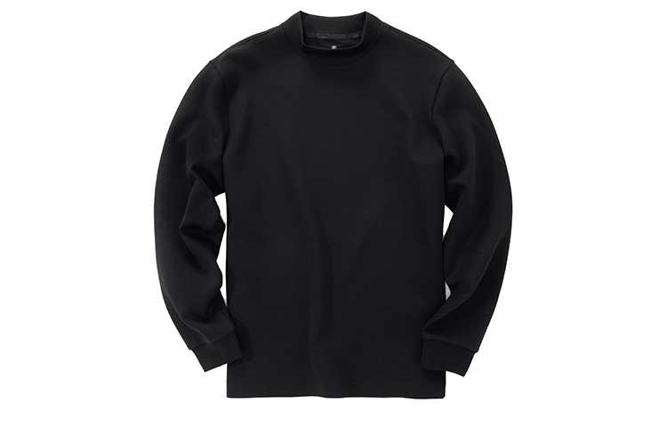 

Футболка мужская, полуводолазка, утолщенная, прямой крой Mr.Bu, [small turtleneck]piano черный