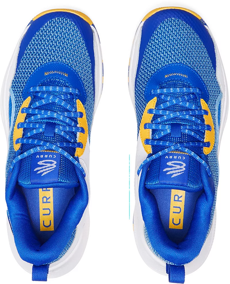 Баскетбольные кроссовки Under Armour Curry 3Z 24, синий/желтый — фото 2