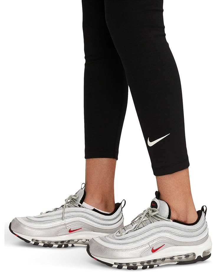 Брюки Nike Sportswear Classic High-rise 7/8 Labor Tights, цвет Black/Sail — фото 3
