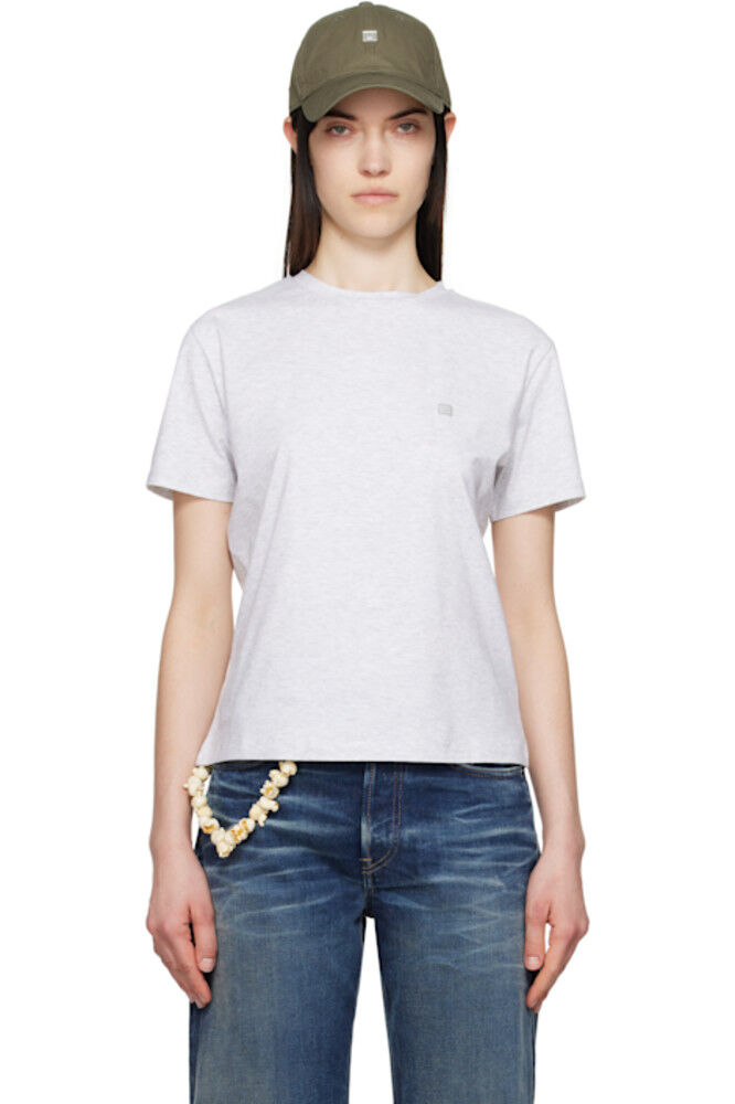 

Серая футболка Regular Fit Acne Studios