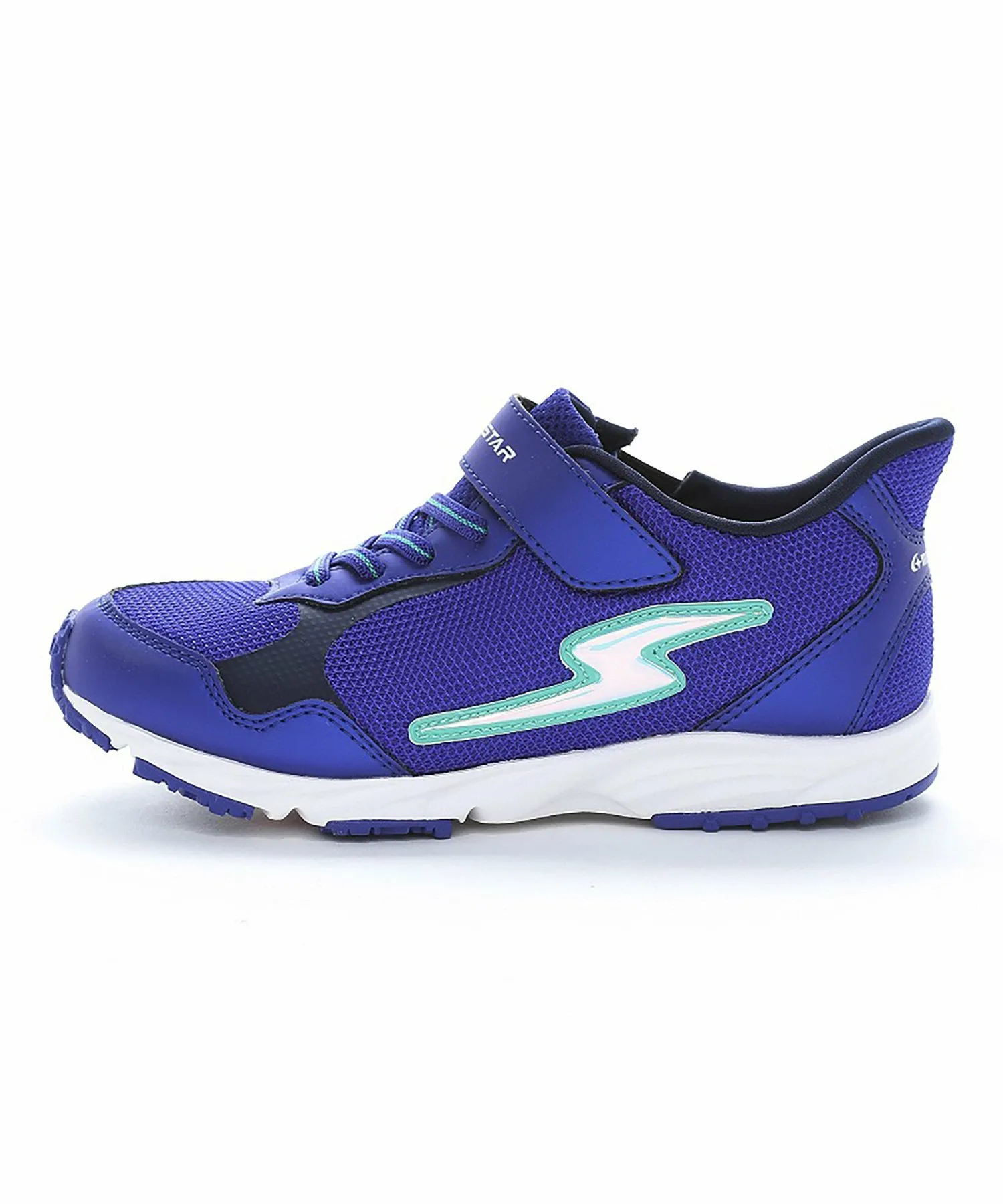 Детские кроссовки MoonStar SS J1245 синего цвета Superstar, blue — фото 4