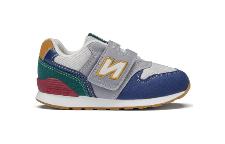 New Balance 996 Дышащие Амортизирующие Низкие Кроссовки для Малышей Серый Голубой — фото 2