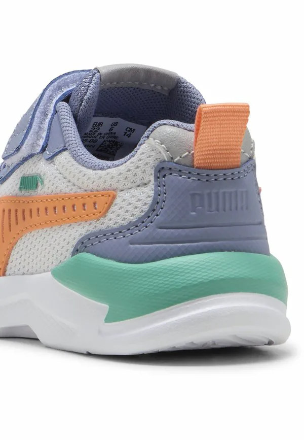 Рентген 3 детские туфли Puma, Feather Gray-Melon Glow-Gray Sky-Vibrant Green — фото 4