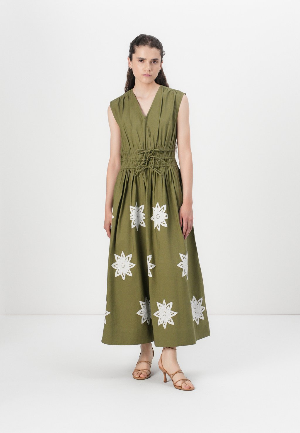 

Повседневное платье TREEMA LONG DRESS YAS, хаки