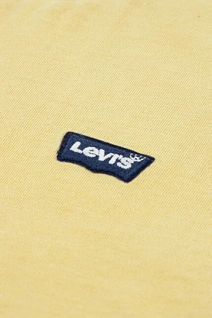 Футболка детская из тонкой дышащей ткани LVB BATWING CHEST HIT Levi's, желтый — фото 3