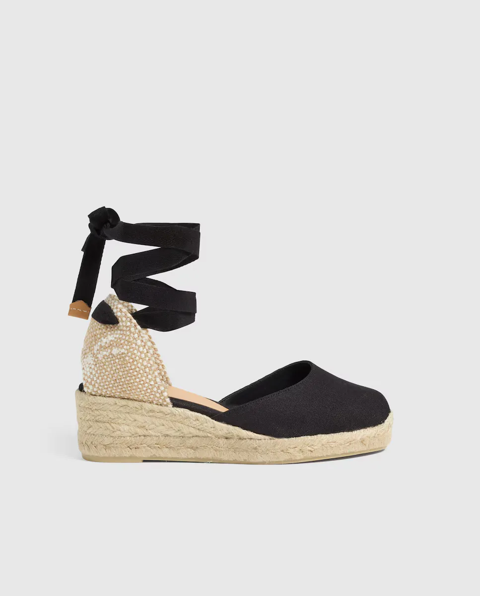 

Эспадрильи Carina из натурального хлопка с застежкой-бантом Castañer, черный