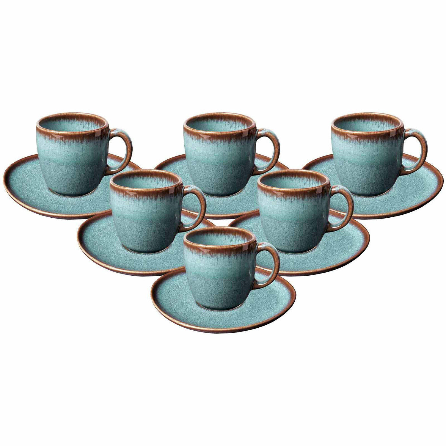 

кофейные чашки like.Villeroy & Boch, 15,2x9,9x15,3 см, бирюзовый