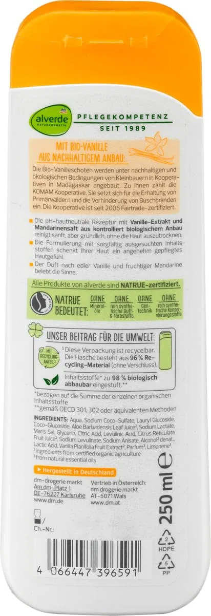 Набор гелей для душа alverde Naturkosmetik Summer Time с органическим апельсином Alverde — фото 4