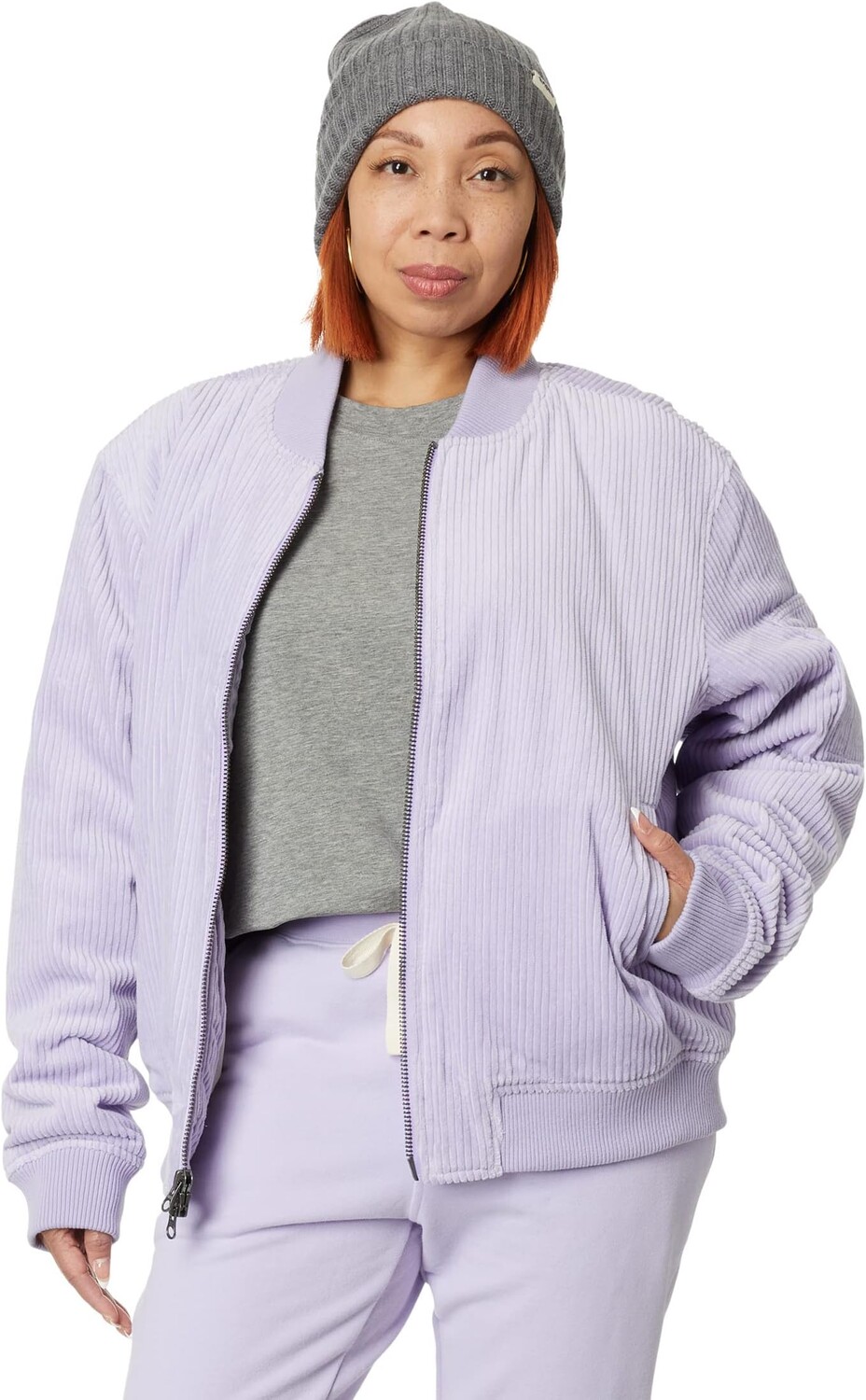 

Куртка Go-To Corduroy Bomber LABEL, лаванда