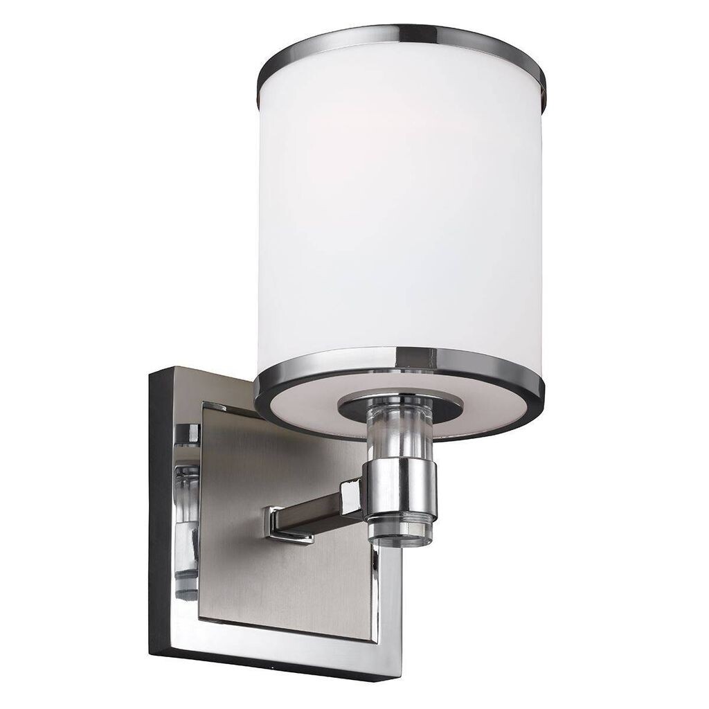 

Настенный светильник Prospect Park, сатинированный никель, хром, опаловое стекло Elstead Lighting