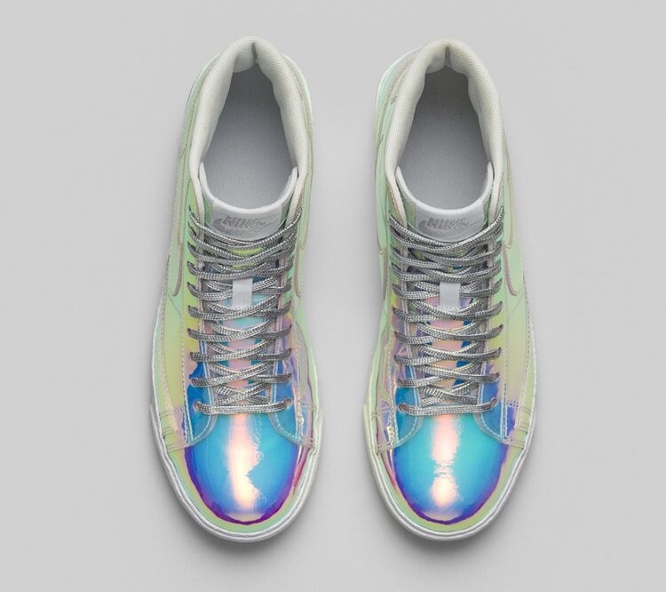 Кроссовки Nike Wmns Blazer Mid Prm Qs 'Iridescent', разноцветный — фото 3