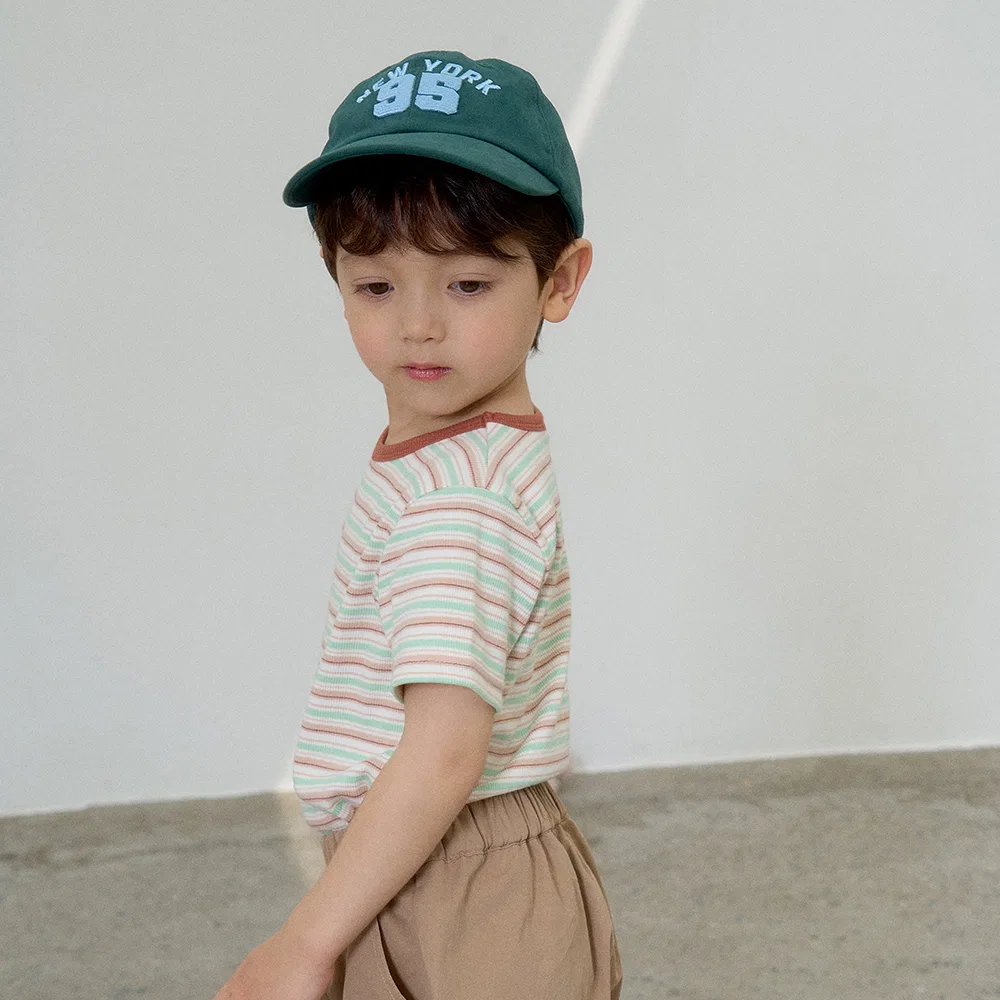 Детская футболка в рубчик Striped мятная от My Little Star